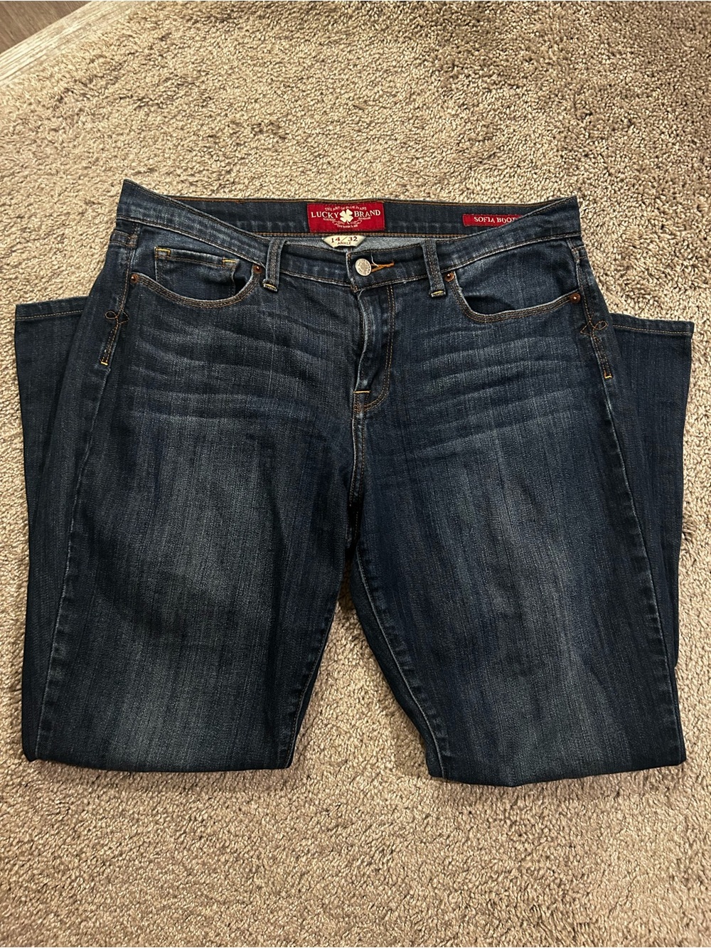 Lucky Brand Women's Boot Cut Jeans - Dark Blue Wash